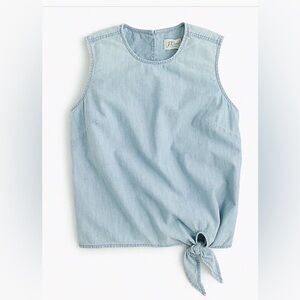 J. Crew Light Blue Sleeveless Blouse